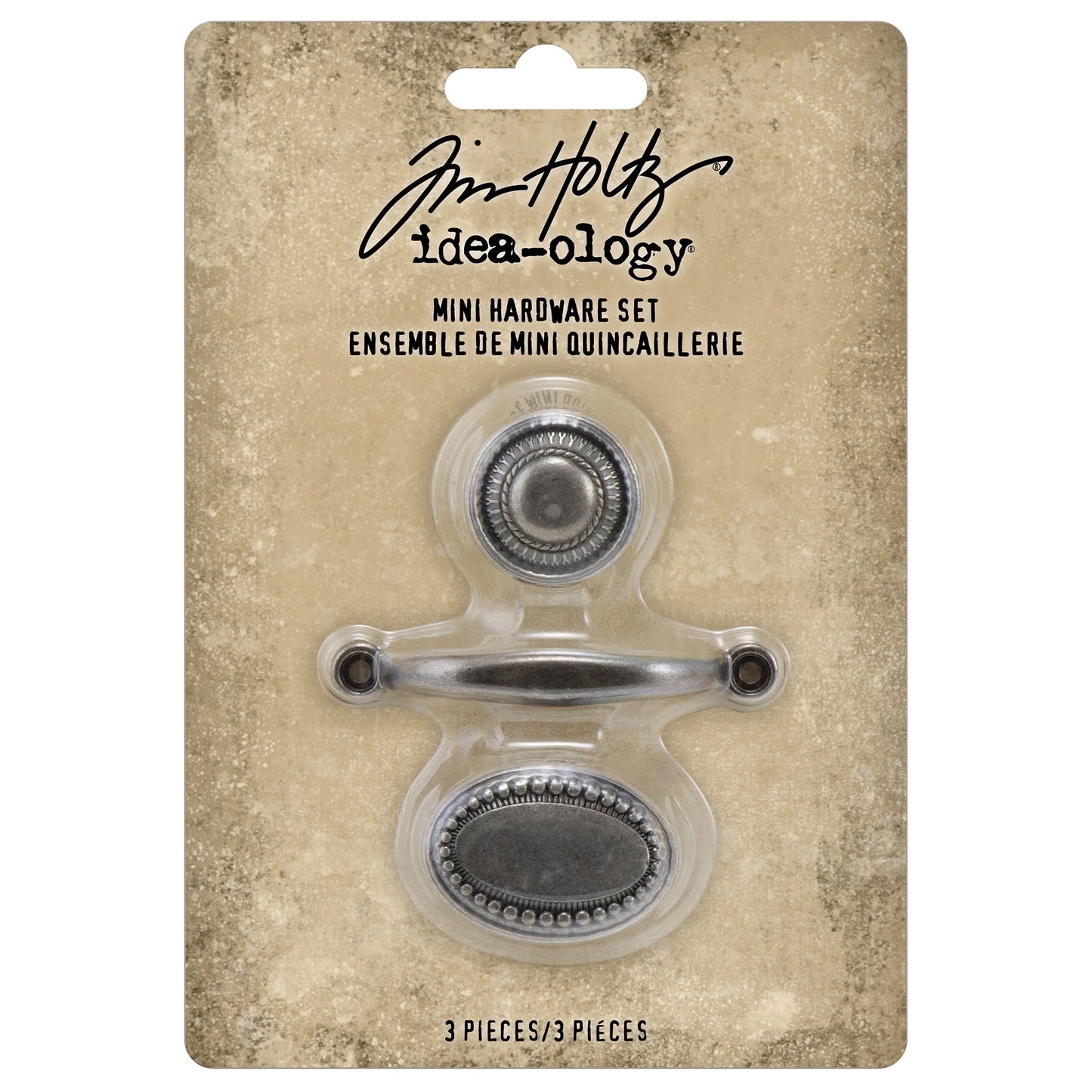 Idea-ology Tim Holtz Mini Metal Hardware Pulls - 3 Pcs