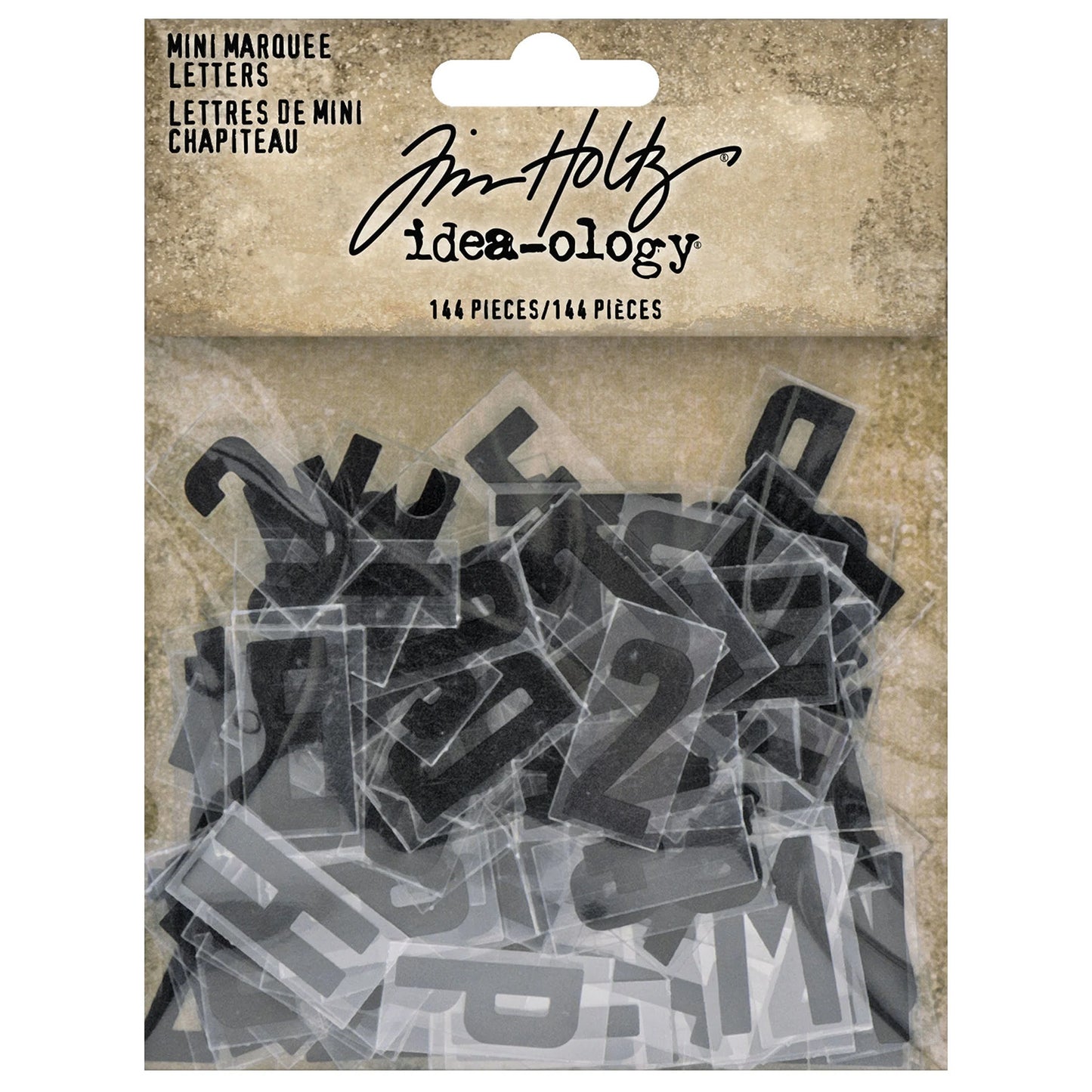 Idea-ology Tim Holtz Mini Marquee Letters - 144 Pcs