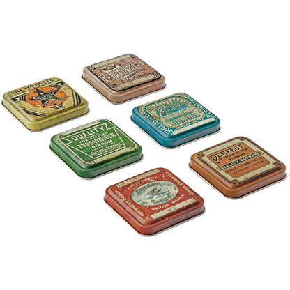 Idea-ology Tim Holtz Tin Tops- 6 Pcs