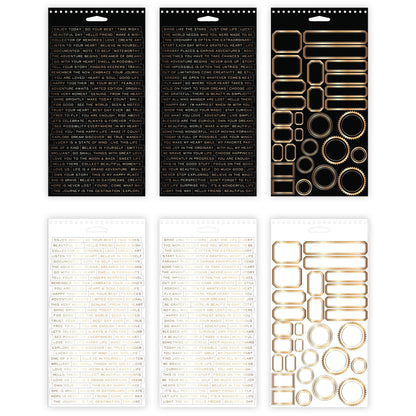 Idea-ology Tim Holtz Spiral Bound Sticker Book 4.5"X8.5"-Metallic