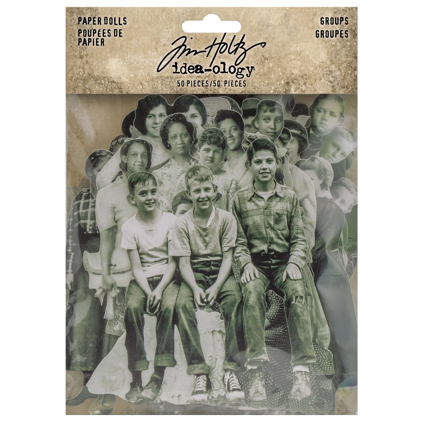Idea-ology Tim Holtz Paper Dolls Die-Cuts 50 PCs - Groups