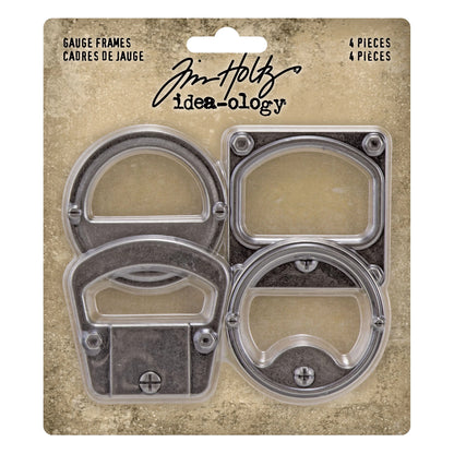 Idea-ology Tim Holtz Metal Gauge Frames 2"X2"-4/Pkg