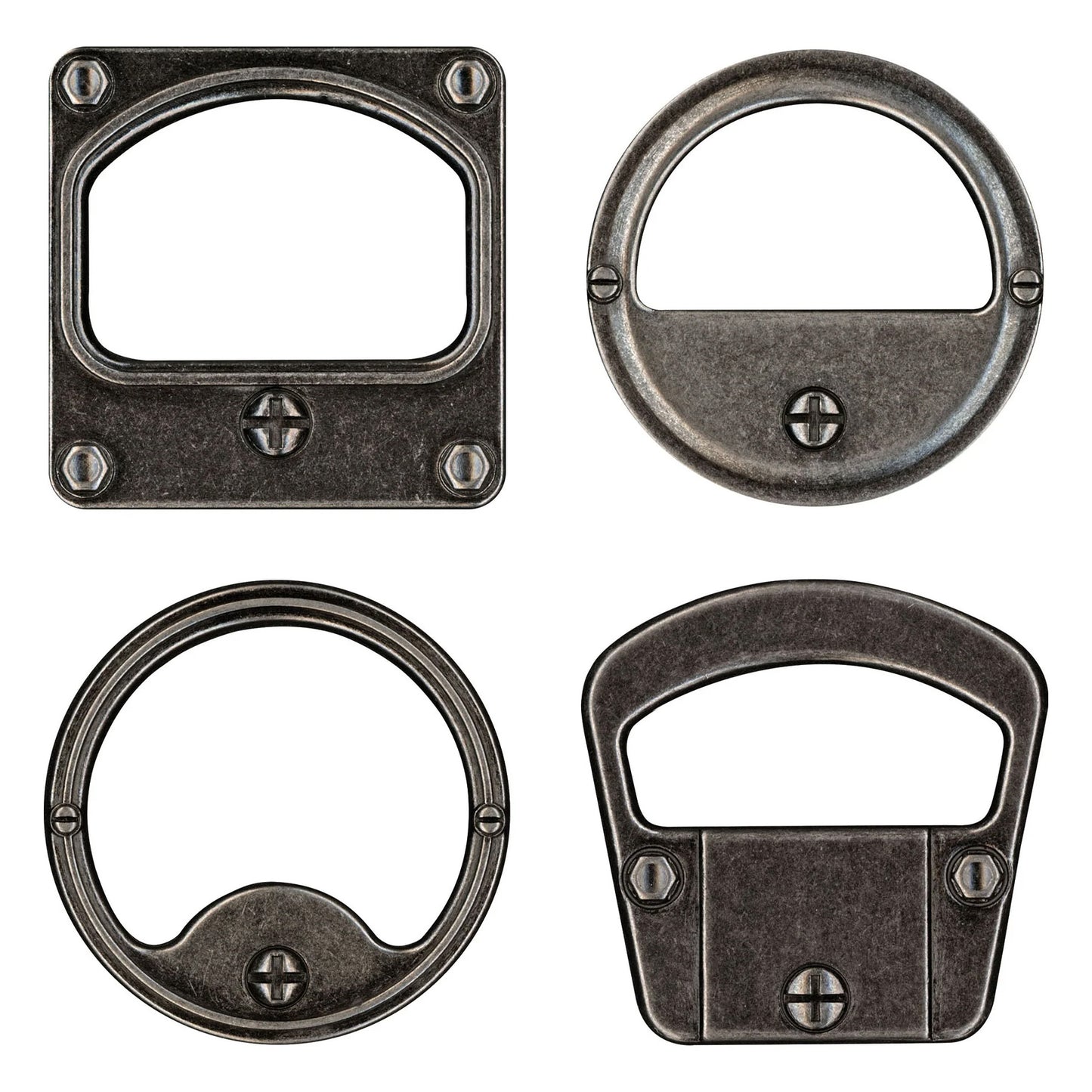 Idea-ology Tim Holtz Metal Gauge Frames 2"X2"-4/Pkg