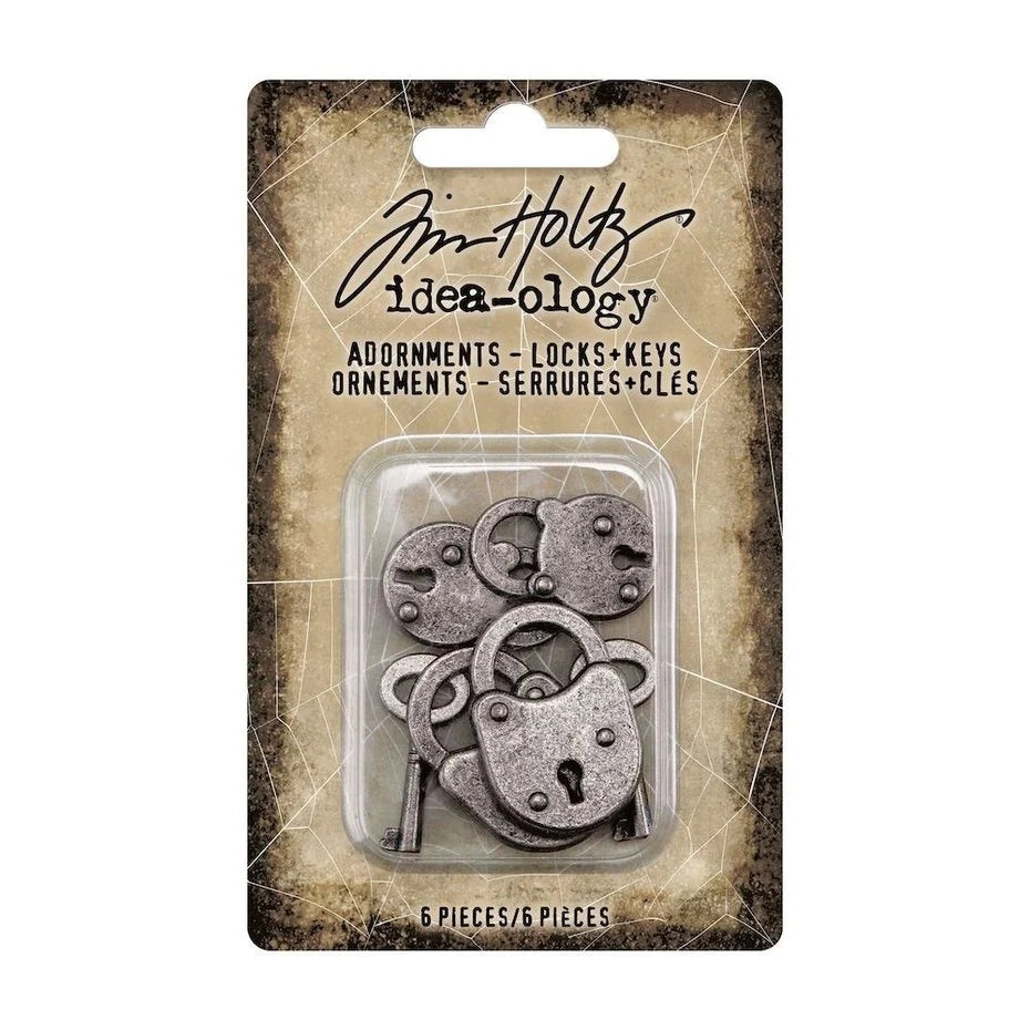 Idea-ology Tim Holtz Halloween Adornments Locks & Keys