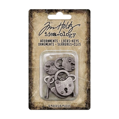 Idea-ology Tim Holtz Halloween Adornments Locks & Keys