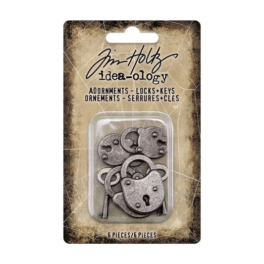 Idea-ology Tim Holtz Halloween Adornments Locks & Keys