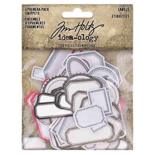 Idea-ology Tim Holtz Ephemera Snippets 120 Pcs - Labels