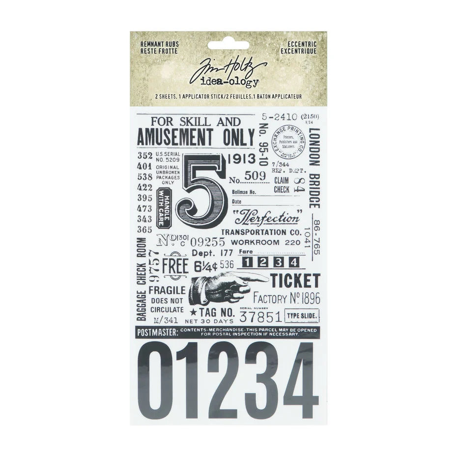 Idea-ology Tim Holtz Remnant Rubs Eccentric