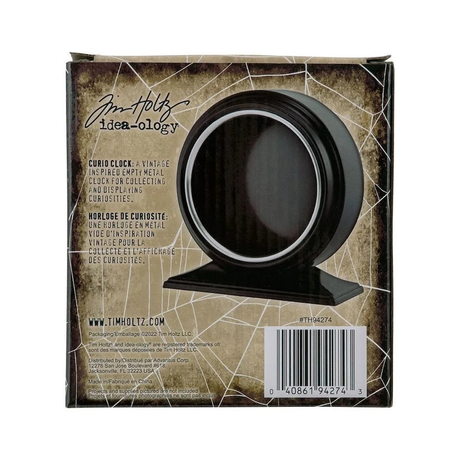 Idea-ology Tim Holtz Halloween Curio Clock Black