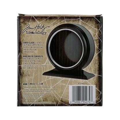 Idea-ology Tim Holtz Halloween Curio Clock Black