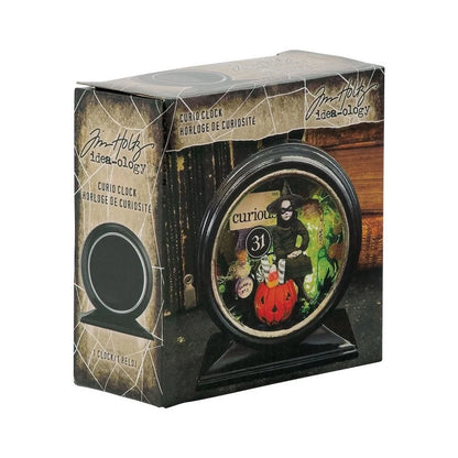 Idea-ology Tim Holtz Halloween Curio Clock Black