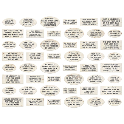 Idea-ology Tim Holtz Chipboard Quote Chips 48 Pcs - Labels