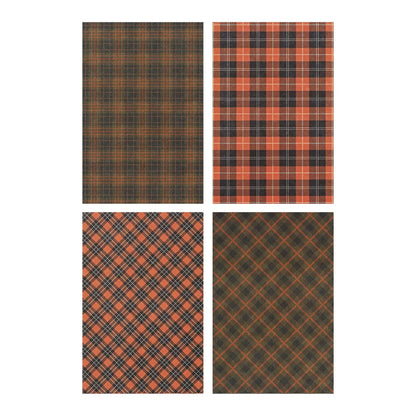 Idea-ology Tim Holtz Halloween Kraft-stock Halloween Sparkle Plaid