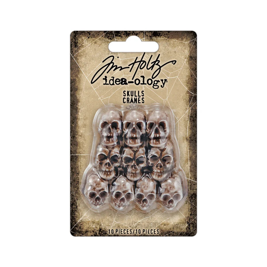 Idea-ology Tim Holtz - Halloween Skulls (10 pcs)