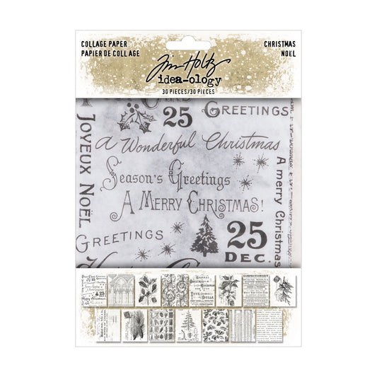 Idea-ology Tim Holtz Christmas Collage Paper - Ships from 26th September