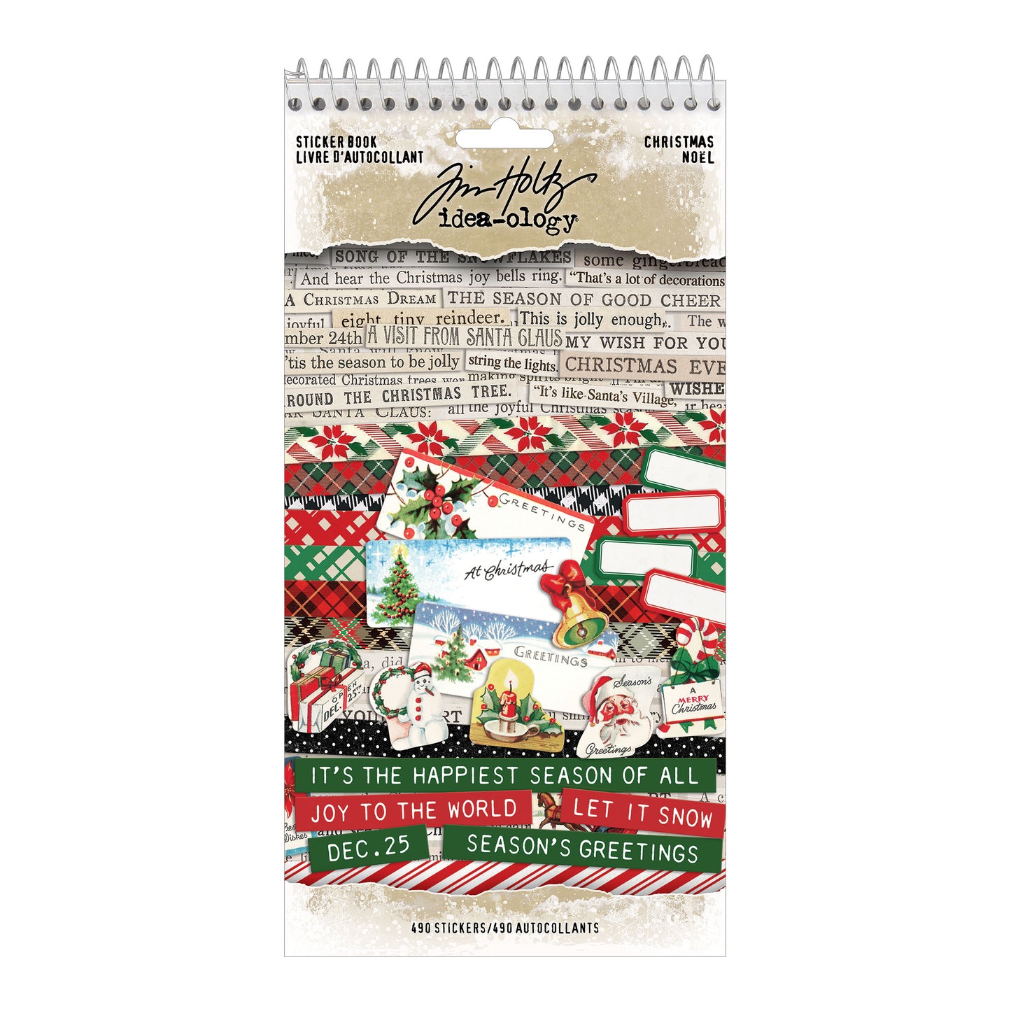 Idea-ology Tim Holtz Christmas Sticker Book