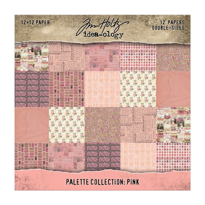 Tim Holtz Idea-ology Palette Collection: Pink 12 x 12
