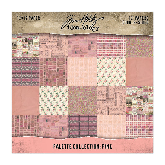 Tim Holtz Idea-ology Palette Collection: Pink 12 x 12