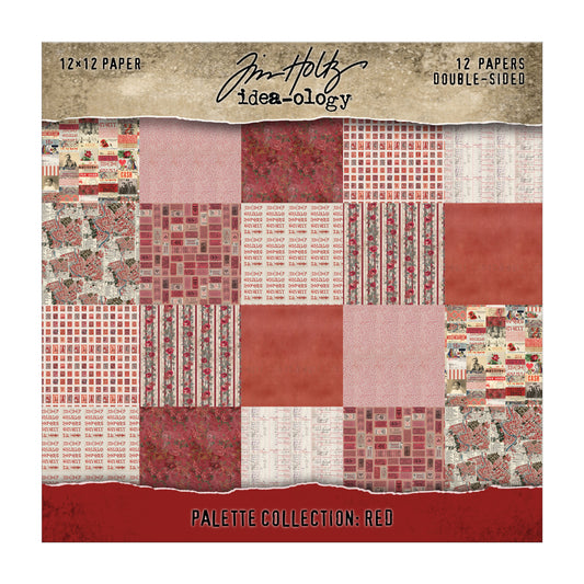 Tim Holtz Idea-ology Palette Collection: Red 12 x 12