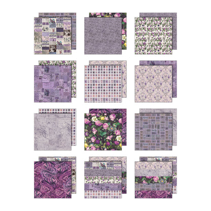 Tim Holtz idea-ology 12x12 Palette Paper Collection: Purple Preorder*