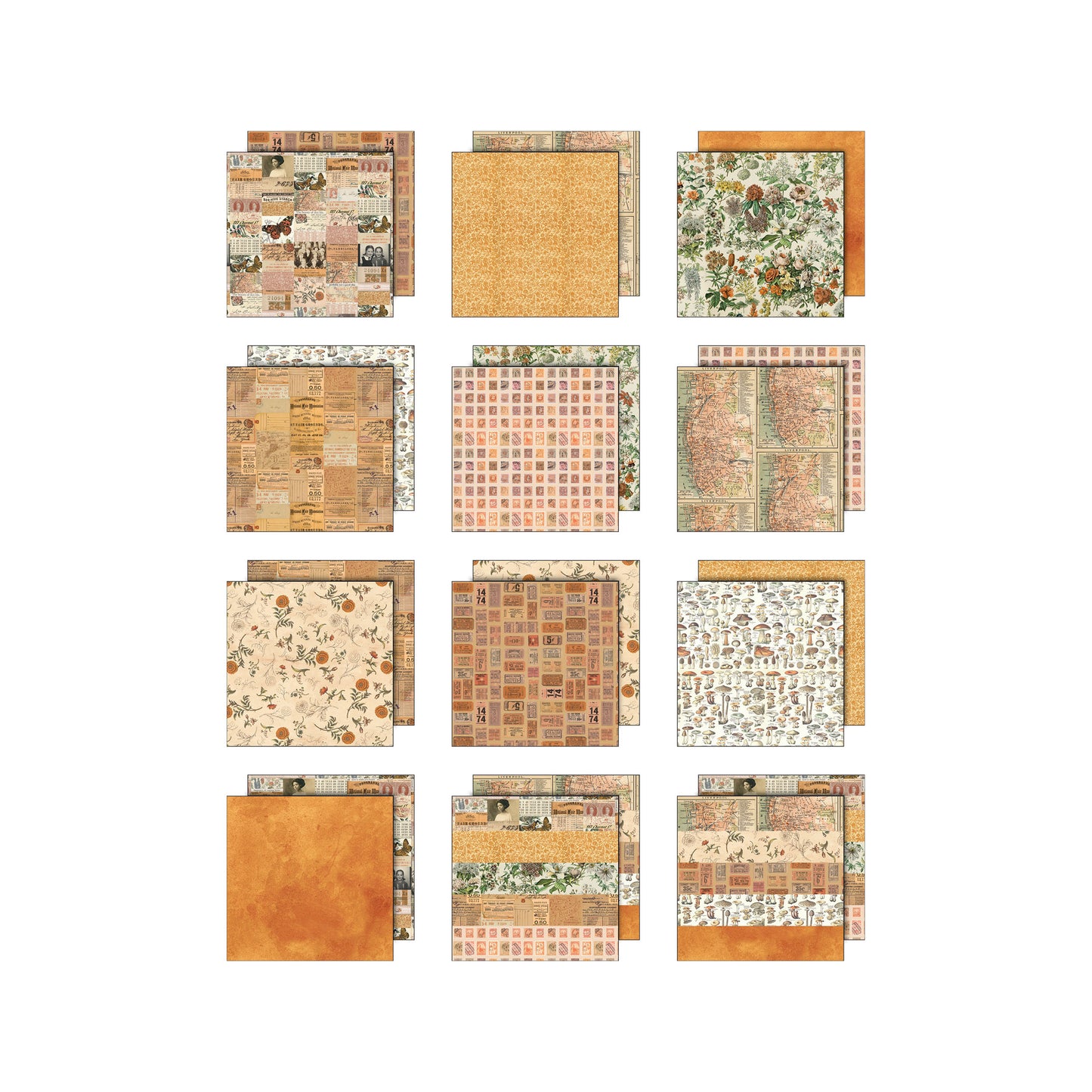 Tim Holtz Idea-ology Palette Collection: Orange 8x8