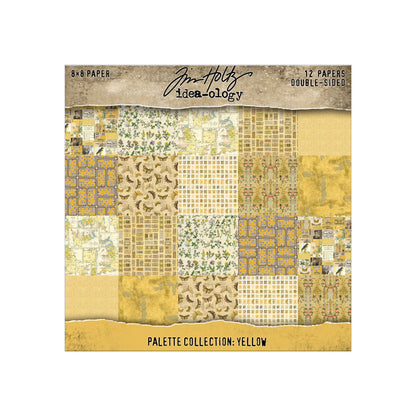 Tim Holtz idea-ology 8 x 8 Palette Paper Collection: Yellow