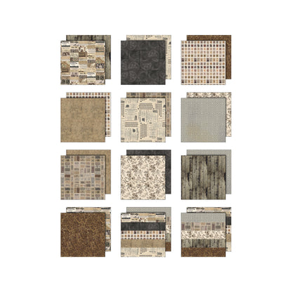 Tim Holtz idea-ology 8 x 8 Palette Paper Collection: Neutral Preorder*