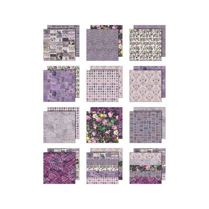 Tim Holtz idea-ology 8 x 8 Palette Paper Collection: Purple Preorder*