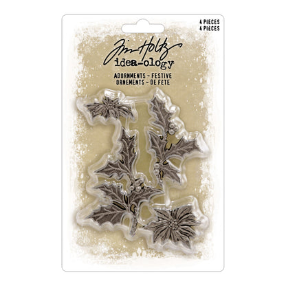 Tim Holtz Idea-ology Christmas Adornments Festive ~ Ship from 5th Oct
