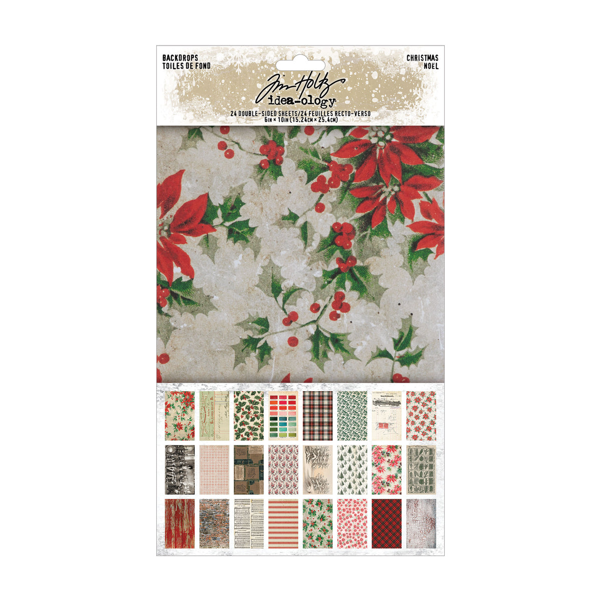 Tim Holtz Idea-ology Christmas Backdrops ~ Ship from 5th Oct