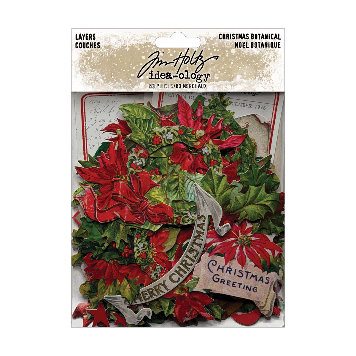 Tim Holtz Idea-ology Christmas Layers Botanical ~ Ship from 5th Oct
