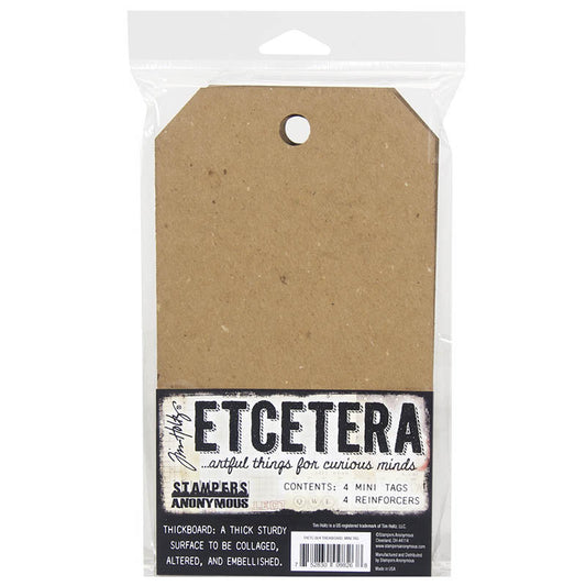 Stampers Anonymous Mini Tag Tim Holtz Etcetera Chipboard - Ships from 14th July