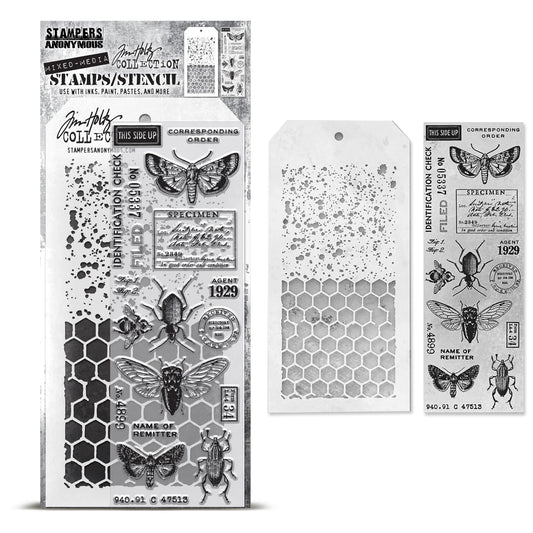 Stampers Anonymous Mixed Media #11 Tim Holtz Stamps/Stencil