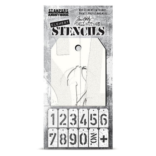 Stampers Anonymous Set #42 Tim Holtz Layering Mini Stencil (3pcs)