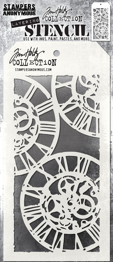 Stampers Anonymous Clockwork Tim Holtz Layering Stencil - Ships from 14th July