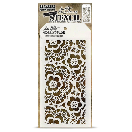 Stampers Anonymous Tim Holtz Layering Stencil Lace