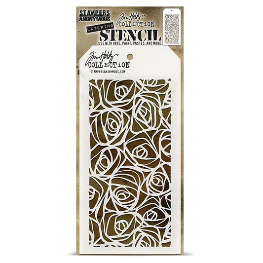Stampers Anonymous Tim Holtz Layering Stencil Scribbles ths036