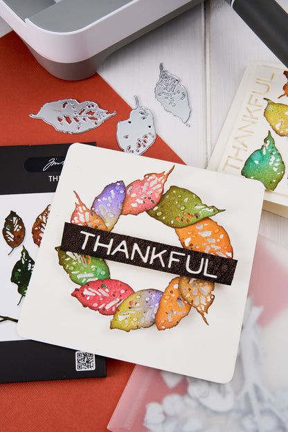 Sizzix Thinlits Die by Tim Holtz Vault Leaves + Sticks (43pcs)