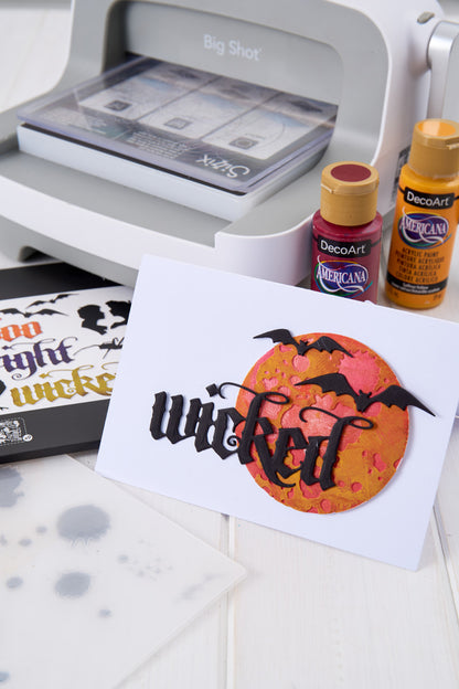 Sizzix Thinlits Die by Tim Holtz Vault Moonlight Scare (25pcs) ~ Ship from 30th Sept
