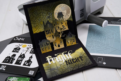 Sizzix 2D Texture Fades A5 Embossing Folder by Tim Holtz Vault Cobweb ~ Ship from 30th Sept