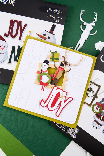 Sizzix Tim Holtz Thinlits Die Set 26PK - Vault Papercut Christmas