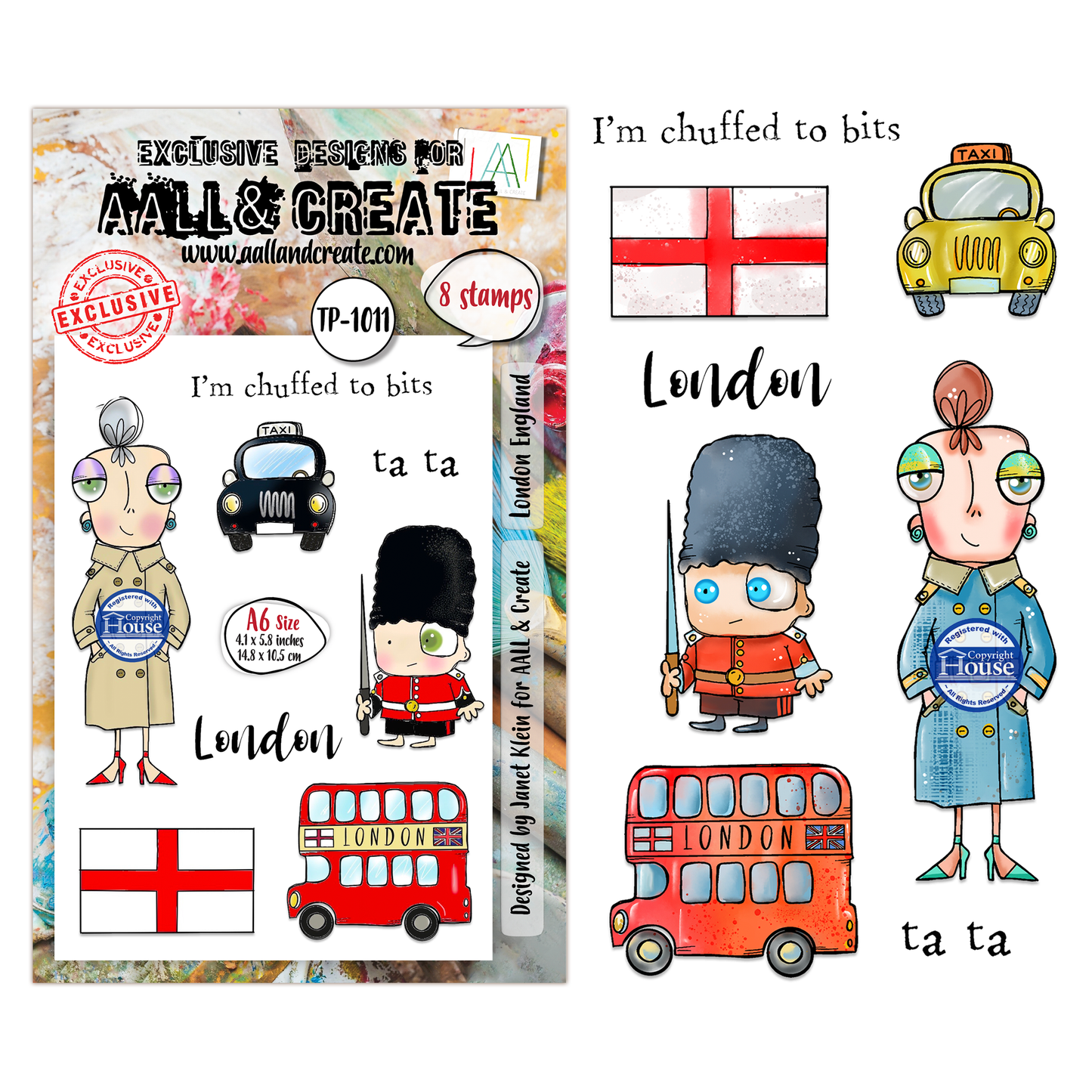 TP-1011 - A6 Stamp Set - London England