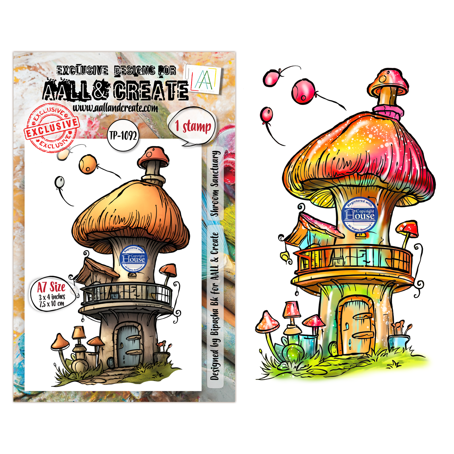 TP-1092 - A7 Stamp Set - Shroom Sanctuary