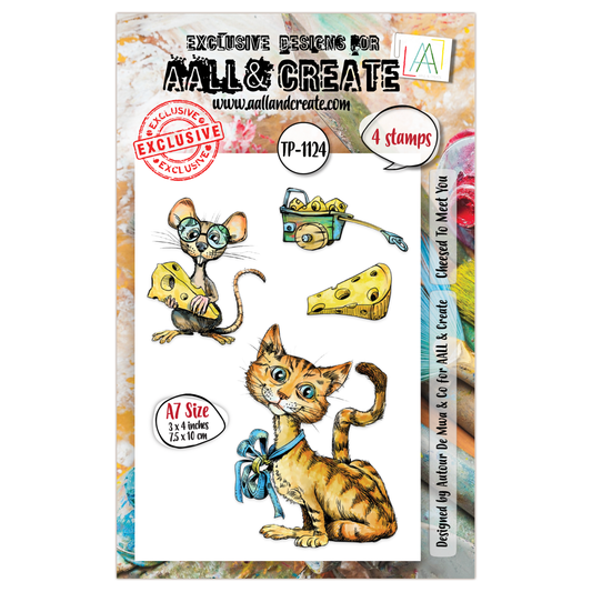 TP-1124 - A7 Stamp Set - Cheesed To Meet You