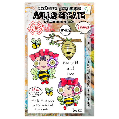 TP-1129 - A6 Stamp Set - Bee Free