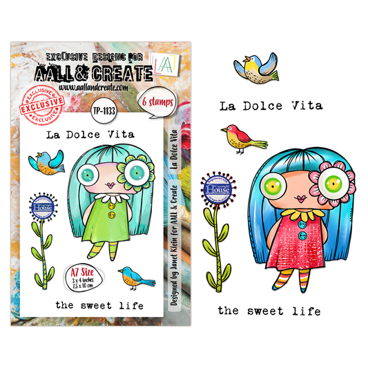 TP-1133 - A7 Stamp Set - La Dolce Vita