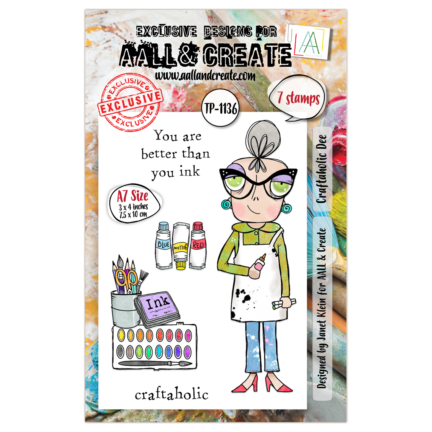TP-1136 - A7 Stamp Set - Craftaholic Dee