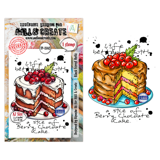TP-1140 - A7 Stamp Set - Black Forest Hello