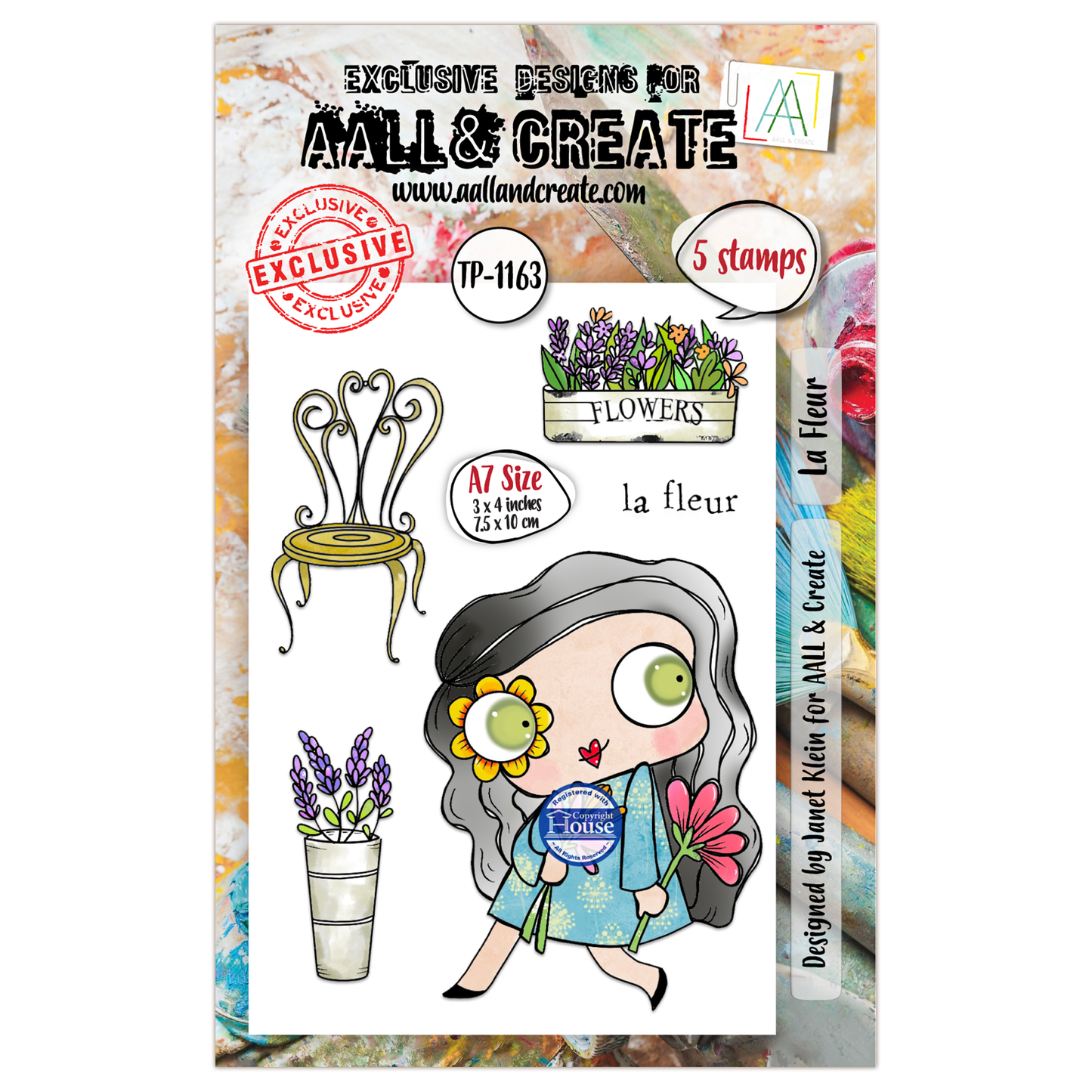 TP-1163 - A7 Stamp Set - La Fleur