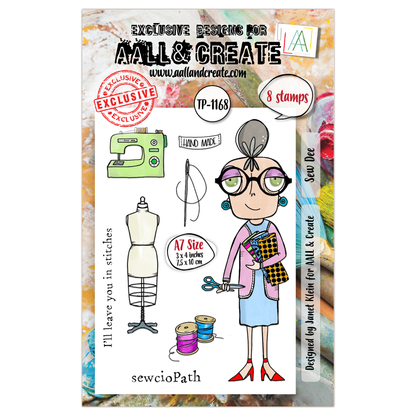 TP-1168 - A7 Stamp Set - Sew Dee